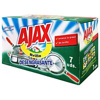 Ajax estropajo jabonoso brillo 7 ud
