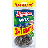 Spontex estropajo metálico inoxidable dúo
