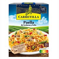 Carretilla paella de verduras y pollo 250 g