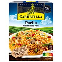 Carretilla paella de verduras y pollo 250 g
