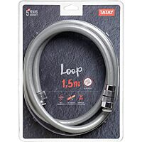 Tatay flexo ducha gris metalizado 1,5 m