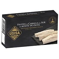 Usisa filetes de caballa del sur en aceite de oliva 80 g