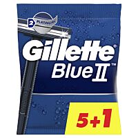 Gillette máquinas blue II fija 5 + 1 ud
