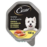 César perro tarrina receta de la huerta 150 g
