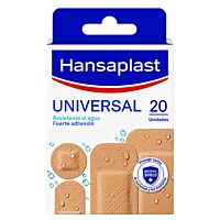 Hansaplast tiras universal 20 uds. 4 tamaños