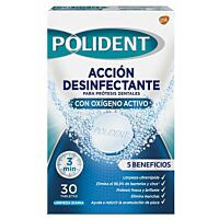 Polident limpiador dentaduras 30 ud