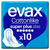 Evax cottonlike compresa superplus 10 uds
