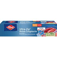 Albal bolsa ziploc 2 tamaños 20 ud (12 medianas + 8 gandes)