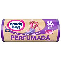 Handy bag bolsa basura perfumada 15 uds 30 lt