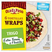 Old El Paso tortillas de trigo wraps 6 ud