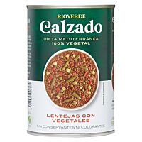 Calzado lentejas con vegetales con aceite de oliva 400 g