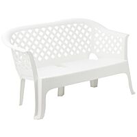 Progarden banco lariana blanco 134 x 72 x 76 cm