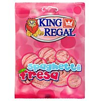 King Regal regaliz spaghetti de pica fresa 100 g