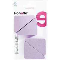 Ponette triángulos maquillaje látex 4 ud