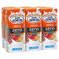 Don Simón bebida fruta y leche tropical zero 6 x 20 cl