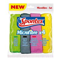 Spontex bayetas microfibra kit 4 ud
