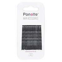 Ponette clip clip negro 20 ud