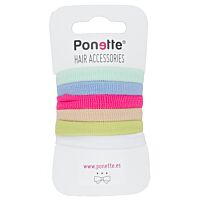 Ponette goma básica grande 6 ud
