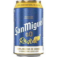 San Miguel cerveza 0,0% limón 33 cl