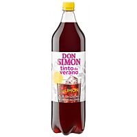 Don Simón tinto de verano con limón 0 % alcohol 1,5 l