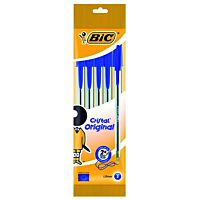 Bic boligrafo cristal azul 5 ud