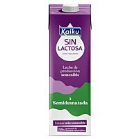 Kaiku leche semidesnatada sin lactosa 1 l
