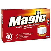 Magic pastillas enciende fuegos 40 ud
