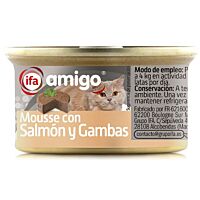 Ifa Amigo gato mousse salmón gambas 85 g