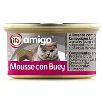 HiperDino gato mousse buey 85 g