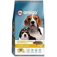 Ifa Amigo pienso para perro cachorro y madre de pollo y arroz 2 kg