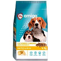 Ifa Amigo pienso para perro cachorros y madres monocomponente de pollo y arroz 4 kg