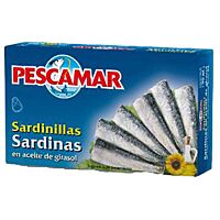 Pescamar sardinillas en aceite de girasol 57 g