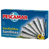 Pescamar sardinillas en aceite de girasol 57 g