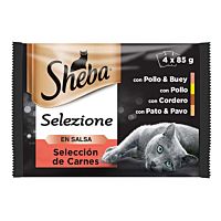 Sheba gato carne en salsa 4 x 85 g