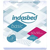 Indasbad protector absorvente de cama 60x90 cm 20 ud