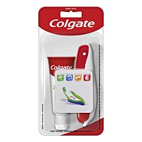 Colgate Kit de Viaje Portátil cepillo dental suave + Pasta de dientes 20 ml