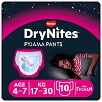Drynites pañal niña 17-30 kg 4-7 años 10 ud
