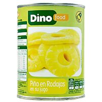 HiperDino piña en rodajas en su jugo 565 g
