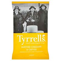 Tyrrells papas fritas cheddar y chives 150 g