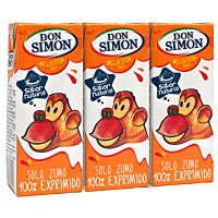 Don Simón zumo de melocotón y uva exprimido 3 x 20 cl