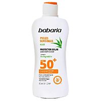 Babaria leche protectora solar pieles sensibles SPF50 200 ml