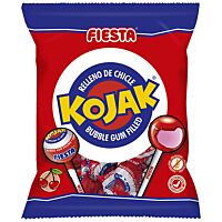 Fiesta Kojac caramelos rellenos de chicle 100 g