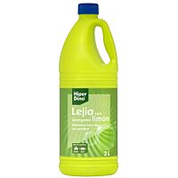 HiperDino lejía con detergente limón 2 lt